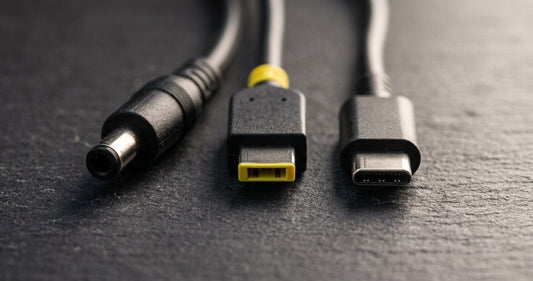 Lenovo charger tips round pin, rectangle slim tip and USB-C