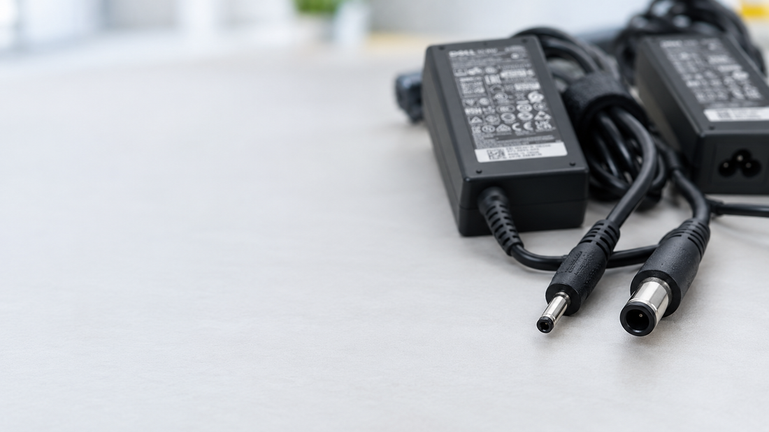 Dell laptop charger 4.5mm vs 7.4mm tip comparison - Top Tech UAE