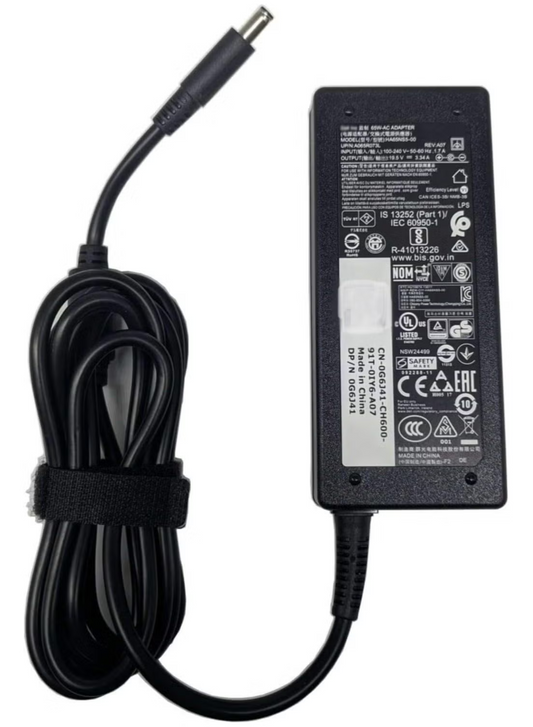 How to choose the right laptop charger and battery in UAE - Dell 65W charger