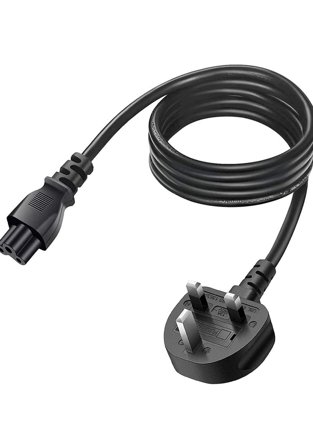 laptop adapter mains lead UK plug