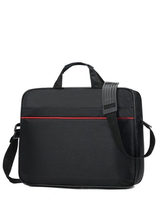 15 inch laptop bag with shoulder strap black red - Top Tech UAE