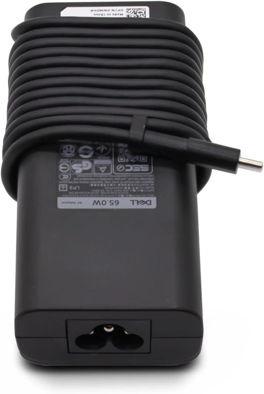 Dell Genuine 65W USB-C Adapter | Latitude 7389 5285 2-in-1 | Type-C Laptop Charger | 1 Year Warranty
