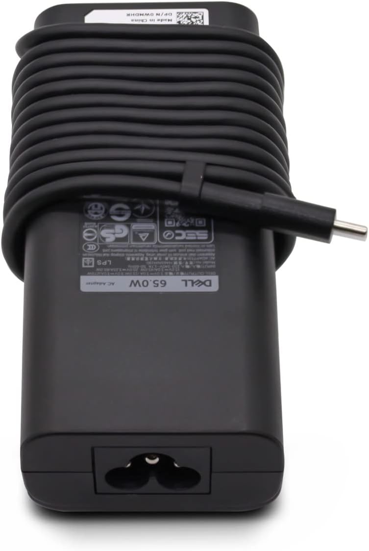 Dell Genuine 65W USB-C Adapter | Latitude 7389 5285 2-in-1 | Type-C Laptop Charger | 1 Year Warranty