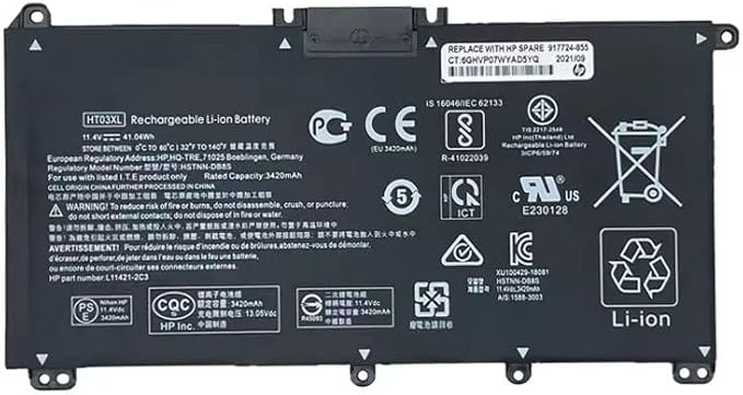 HP Pavilion 14-CE Battery HT03XL | 11.55V 41.7Wh | 500+ Cycles | Replacement Battery | Top Tech UAE