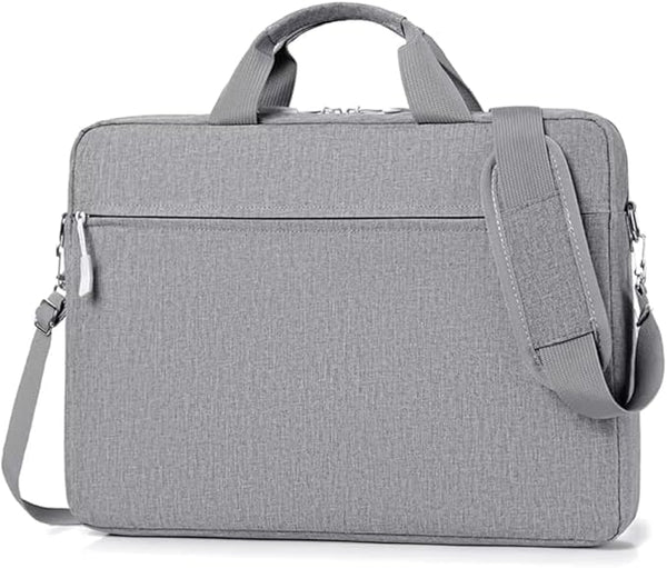 Laptop Carry Bag 14 & 15.6 Inch | Slim Water-Resistant Sleeve | Shockproof Padded Protection | Detachable Shoulder Strap & Handle | Compatible with MacBook, Dell, HP, Lenovo, ASUS | Grey, Black, Blue