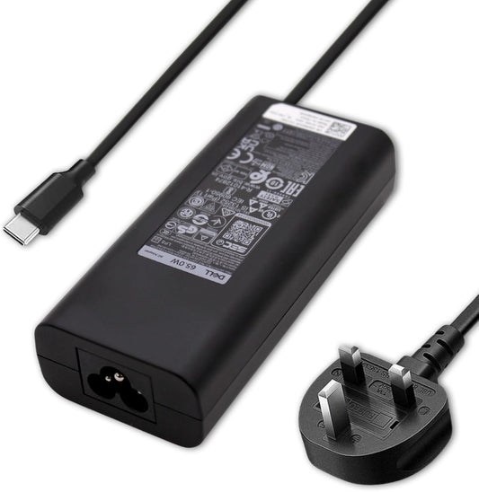 Dell Genuine 65W USB-C Adapter | Latitude 7389 5285 2-in-1 | Type-C Laptop Charger | 1 Year Warranty
