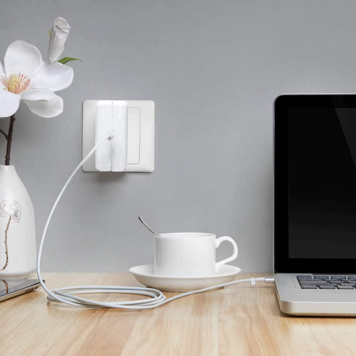 45W MagSafe 2 MacBook Air Charger | T-Tip Power Adapter | Compatible with MacBook Air 11" & 13" (2012–2017) | Models A1436, A1465, A1466 | LED Charging Indicator | 12-Month Warranty