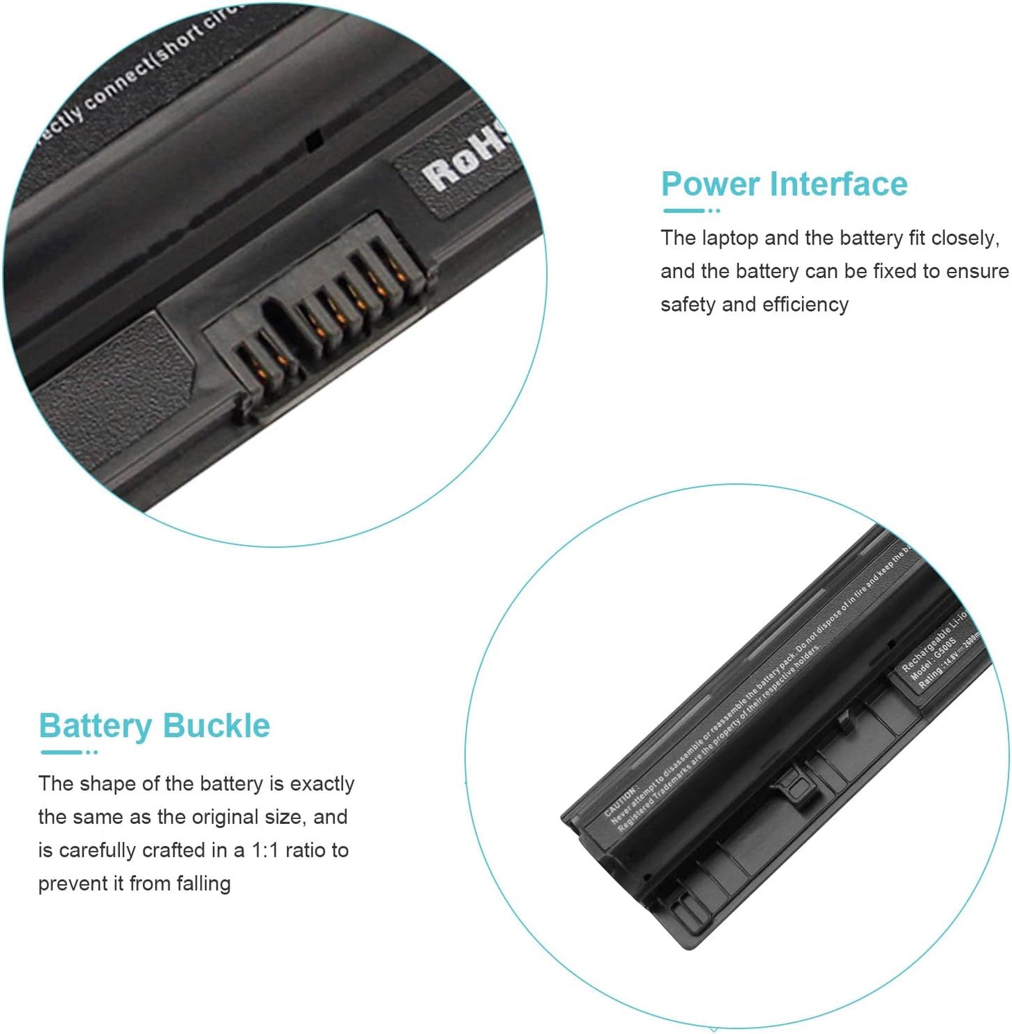 Lenovo G400s G50 Series Replacement Battery L12L4E01 | 2600mAh 14.8V | G50-70 G50-80 Z710 Compatible