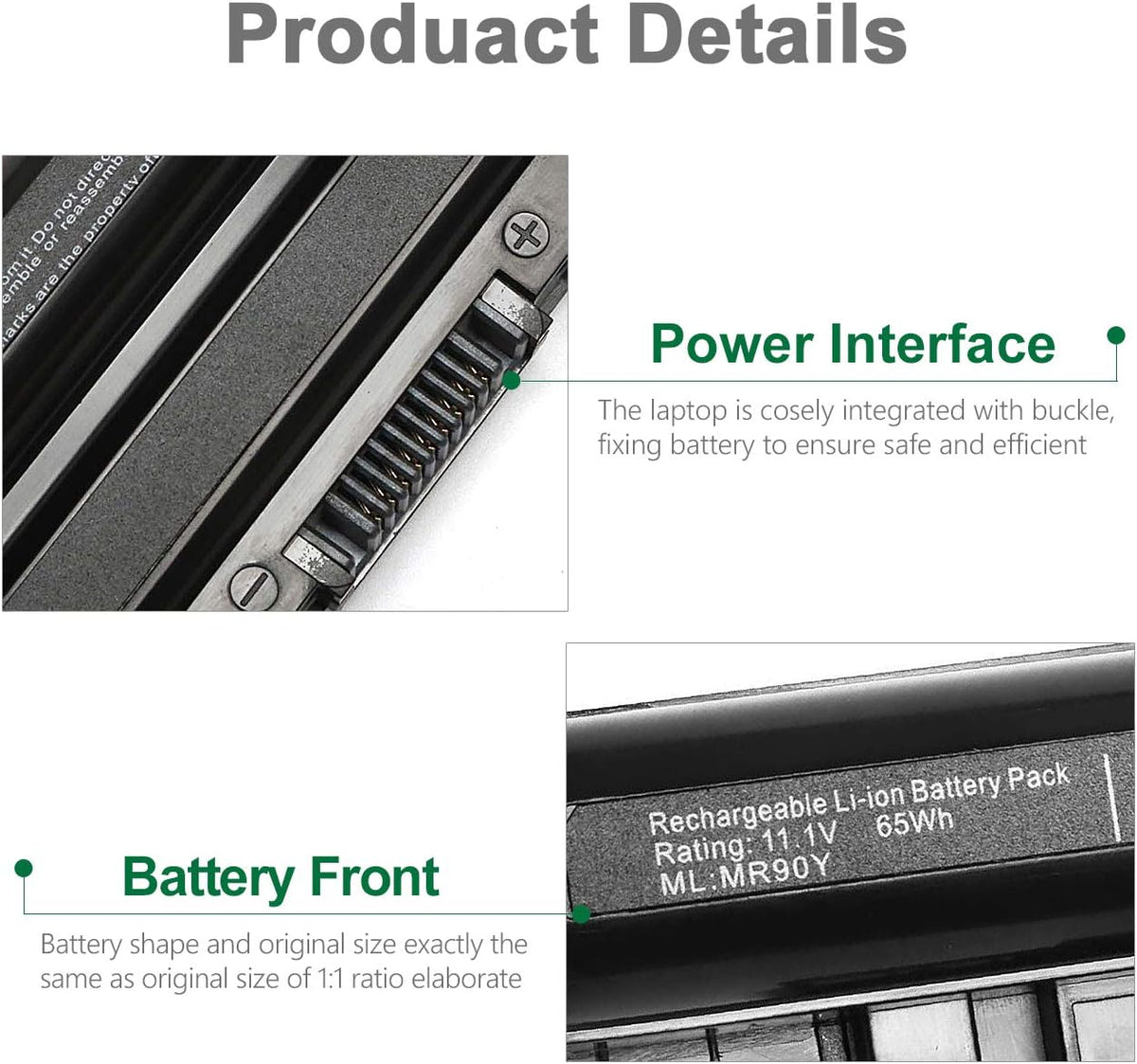 Dell Vostro 2521 2421 laptop battery Sharjah
