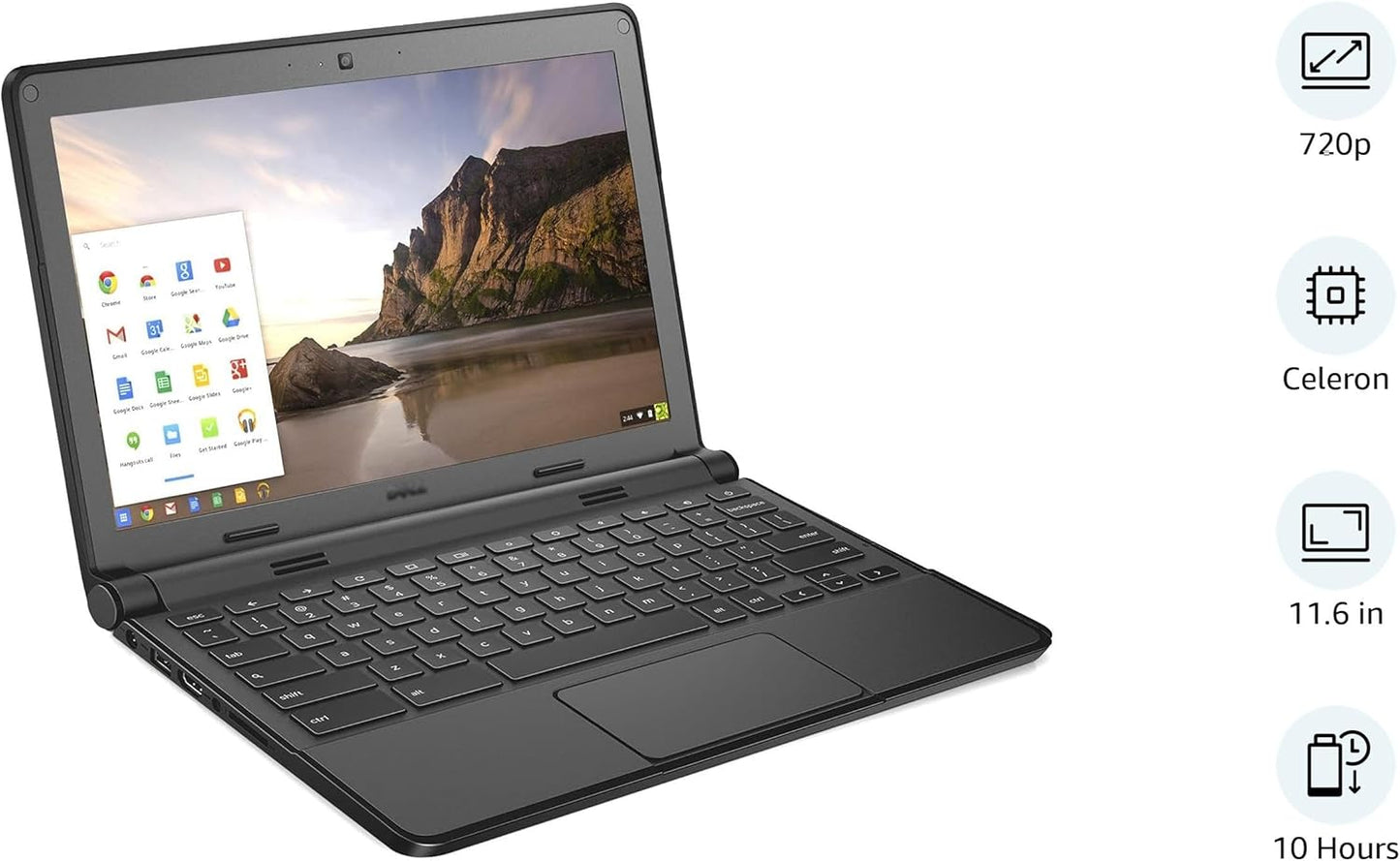 DEll P22T Chromebook Laptop 11-3120 P22T 11.6 Inches Intel Celeron N2840 2.16GHz Processor 4GB RAM 16GB SSD Chrome OS