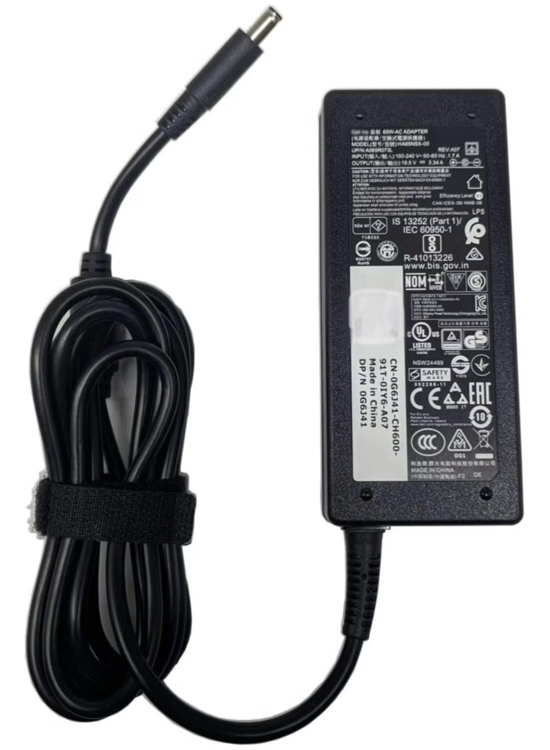 65W Dell Laptop Charger Adapter | Inspiron 3567 5567 XPS | 19.5V 3.34A | 4.5mm x 3.0mm | G6J41 MGJN9 | UAE