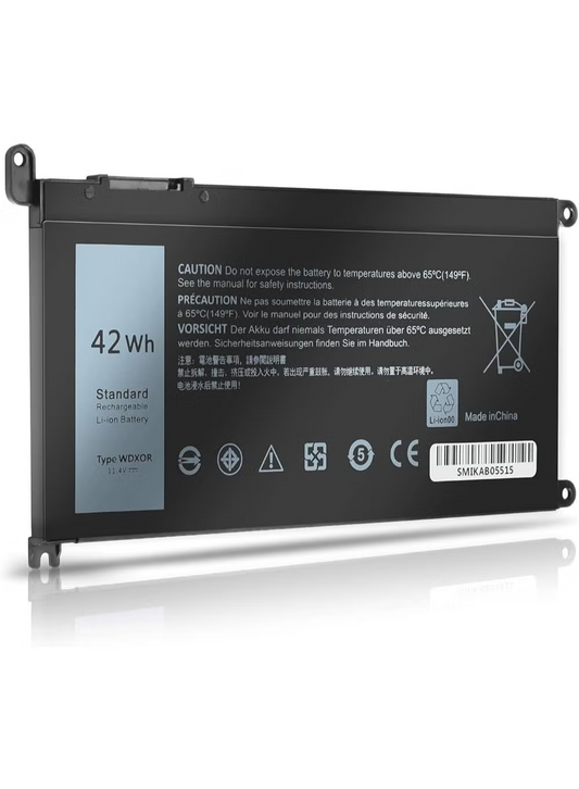 Dell Inspiron WDX0R Replacement Battery | 42Wh 11.4V 3-Cell | Inspiron 13 15 17 & Latitude Series